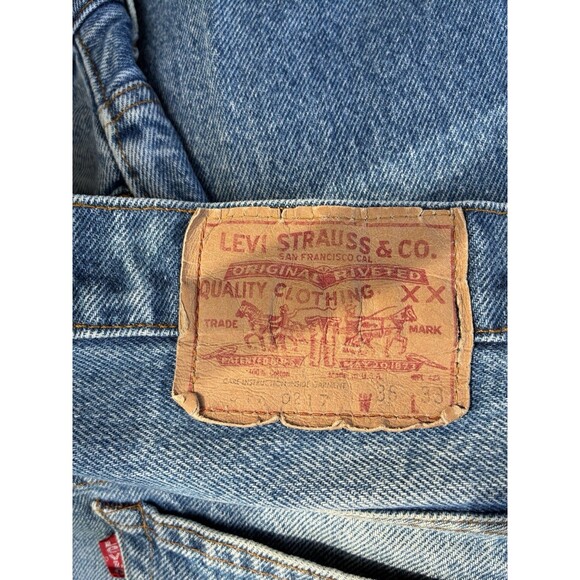 Levi’s 517 0217 Jeans 35x31 Bootcut Flare Made in USA Vintage 1970s Talon Zip - Picture 12 of 16